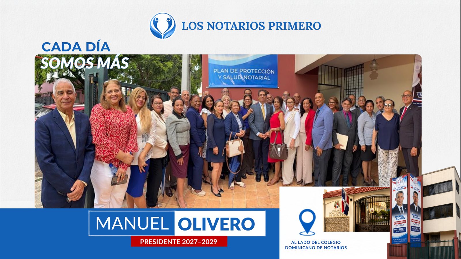 Inauguración del nuevo comando de campaña de Los Notarios Primero en Gazcue